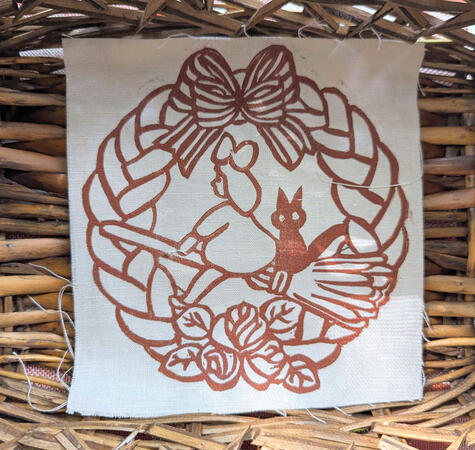 Kiki Bread Wreath Patch