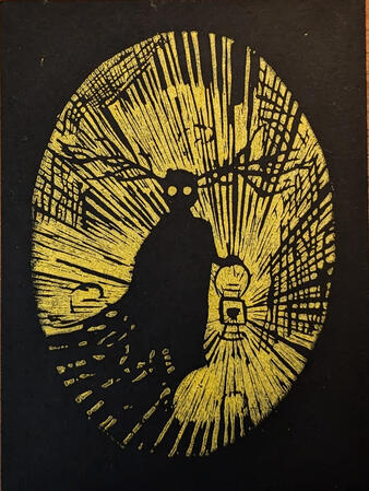 Beast Silhouette Print