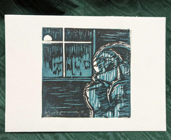 Alphonse Layered Block Print
