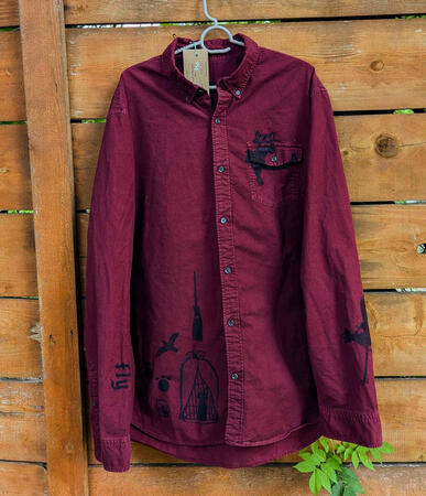 Jiji Tattoo Button Down Jiji Tattoo Button Down